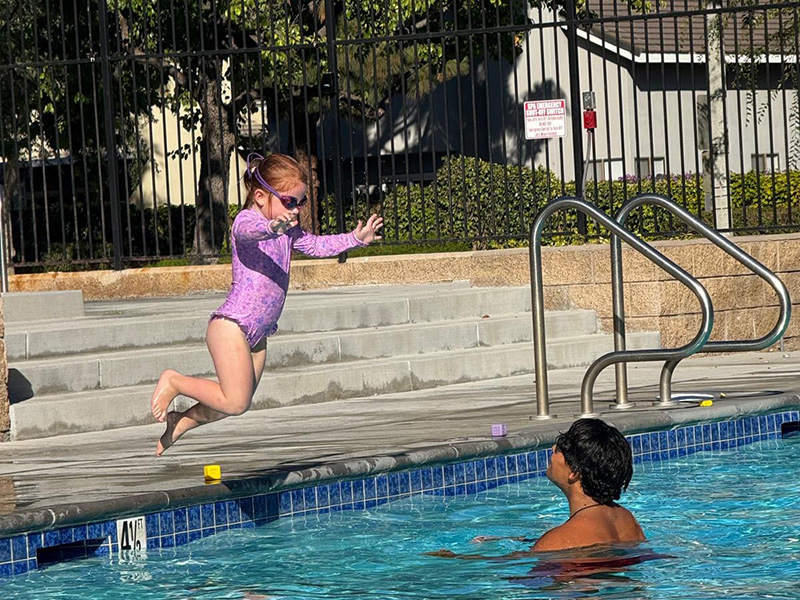 Advanced private swimming instruction